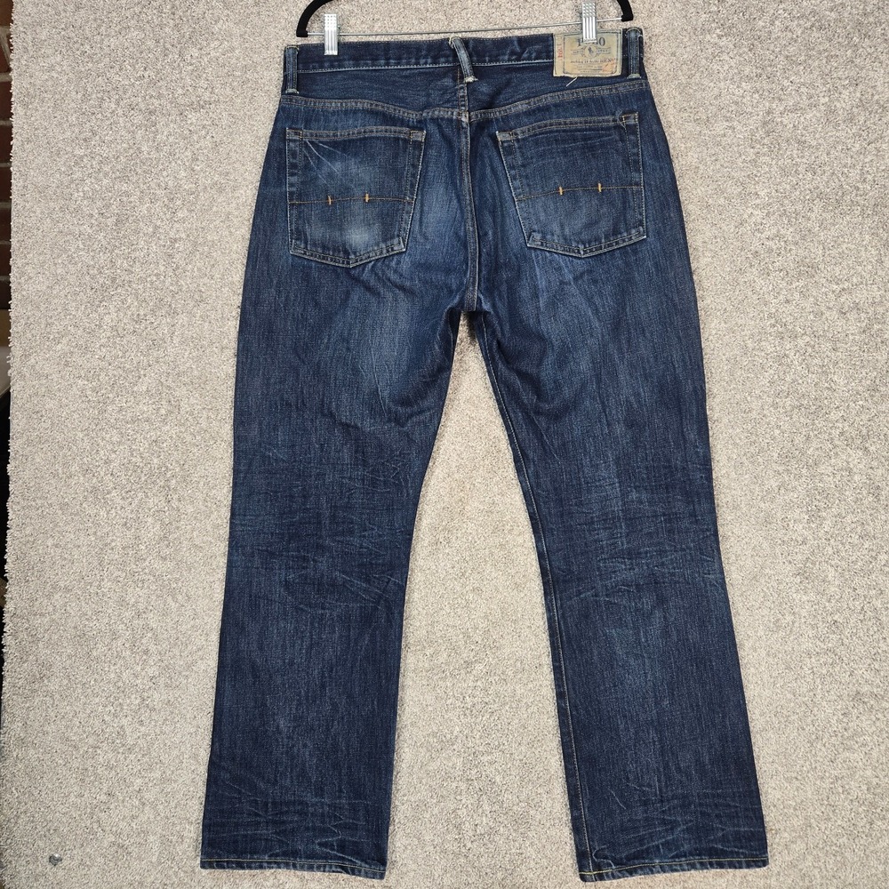 Polo Ralph Lauren Jeans Mens 34x30 Denim Vintage 67 zip fly - Picture 2 of 12